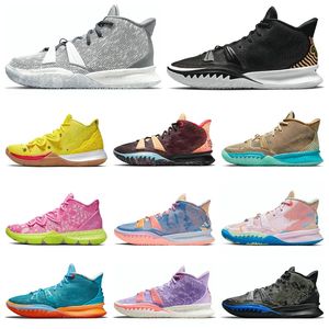 kyrie 7 7s Basketball Shoes Men's Women's OG KYRIES 7S Sponge Sandy Creator Hendrix Horus Rayguns Daybreak Squidward Men Black White Multi Red Trainers Sports Sneakers