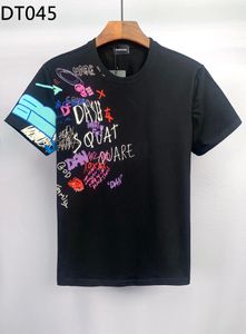 DSQ PHANTOM TURTLE Men's T-Shirts Mens Designer T Shirts Black White Back Cool T-shirt Men Summer Fashion Casual Street T-shirt Tops Plus Size M-XXXL 60286
