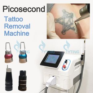 Picosecond q switch nd yag laser tatuering avlägsnande maskin pico laser hud föryngring 532 755 1064 1320 pigment fräknfläck remover för skönhetssalong