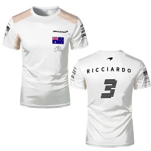 2023 Новые мужские и женские футболки команды F1 Summer Formula-One McLaren Racing Car 3D Print Мужчины Женские спортивные рубашки детские футболки Tops Jersey