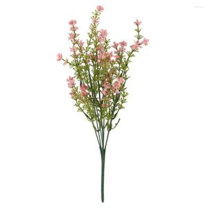 Dekorativa blommor konstgjorda falska babysbreath Flower Bouquet Wedding Party Home Office Floral Decor