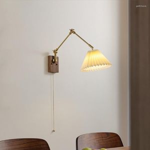 Vägglampor långa sconces svart sconce för att läsa swing arm lätt rustik heminredning badrum retro