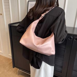 NXY Large Hobo Bags for Women 2023 Pink Trend Vintage Leather Designer High Capacity Handbags Lady Crossbody