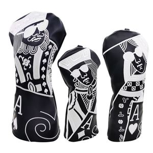 Other Golf Products Club 1 3 5 Wood Headcovers Driver Fairway Woods Cover PU Leather Head Covers Maximum speed delivery 230308