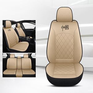 Car Seat Covers Cover For Haval F7 F7x H6 H9 Jolion Dargo Universal Full Set Flax Auto Interior Accessories
