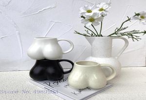 Muggar Creative Ceramic Mug Milk Smak Bubody Shape Naken Lovely Cup handtag Design Desktop Storage Home Decoration Coffee Cupsmugs9880280