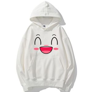 Kvinnors hoodies tröjor hög kvalitet plus storlek för kvinnor söt ansikte tecknad emoticon pack bild tryck grafisk mjuk cotto