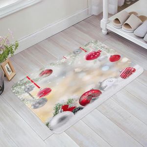 Carpets Bell Christmas Decoration Snowflake Gift Kitchen Doormat Bedroom Bath Floor Carpet House Hold Door Mat Area Rugs Home Decor