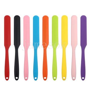 Long handle silica gel spatula cake cream Bakeware mixer baking dough scraper butter knife kitchen cakes baking tool DF085