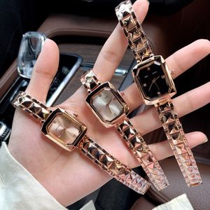 Fashion Full Brand Wrist Watches Women Ladies Girl Kor Style Luxury Steel Metal Band Quartz Clock M 155