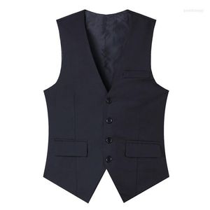 Herrvästar skräddarsydda män Vest kostym Waistcoats Blazers Jackor Casual Fashion Slim Fit Sleeveless Business Business