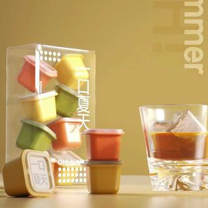 Ice Cream Tools 1Pc Ice Cube Ball Silicone Mold for Whiskey Diy Ice Cube Maker Ice Tray Quick Frezzer Making Tools Ice Mould for Cocktail Drink Z0308