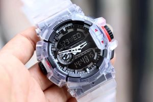 Original Shock 400 Watch Unisex Quartz Digital Watch LED Auto Hand Raising Light World Time GA Oak Series Full Featured