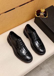New Arrival 2023 Mens Dress Shoes Brand Business Lace Up Brogues Shoes Male Genuine Leather Wedding Patry Oxfords Size 38-45