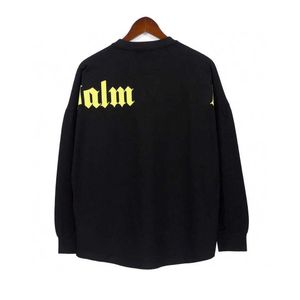 Men's T-Shirts Designers Hoodies Fashion palm sleeve back letter print drop shoulder long sleeve T-shirt loose top for men and women Hip Hop Clothes