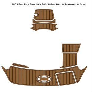 2005 Sea Ray Sundeck 200 Piattaforma da bagno Tappetino di prua per barca Pavimento in teak in schiuma EVA