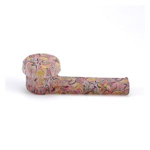 Smoking Pipes Old Style Beautifly Patterned Pipe Luminous Glass Bowl Sile Environmentally Drop Delivery Home Garden Household Sundri Dhs2N