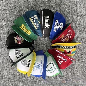 RH CASQUETTEデザイナーの手紙刺繍ストリートフラット野球アメリカントラック運転手