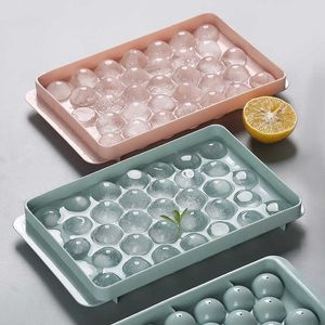 Glassverktyg Ice Cube Maker Tray Mold Ice Ball Maker Cocktail Whisky Bar Accessory Home Diy 3318 Cavity Sphere Round Mold Kitchen Gadgets Z0308