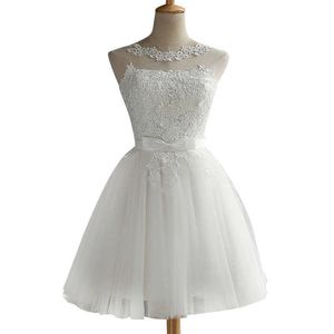 Casual Dresses 2022 Women White Bowknot Lace Dress Fashion Solid A-Line Sleeveless Sexy Swing Elegant Party Vestidos Y2302
