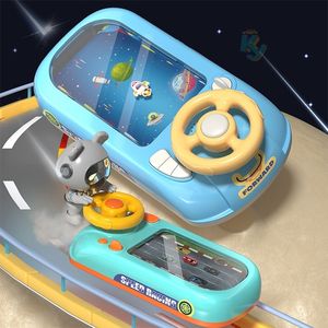 Diecast Model kierownica jazda zabawki wyścig samochodowy elektroniczna przygoda gra dziecięca Pojazdy symulacyjne z muzyką dźwięku dla dzieci Prezent dla dzieci 230309