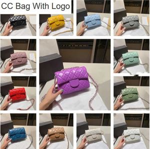 CC Bag Andra väskor Multicolor Mini Designer Crossbody Bag Ladies Flap Pure Color Sheepskin Classic Handväska Liten Golden Regulator Chain Shoulder Bag Diamond Sing