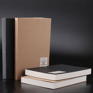 Notepads 128 Sheets Simple Kraft Paper Notebook Creative Office School Supplies Drawing Sketch Notebooks Blank Inner Page Notepads 230309