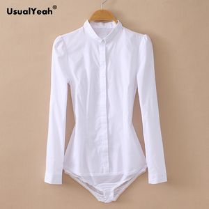Bluzki damskie koszule plus wielkość mody Formalne koszule Elegancka bawełniana bluzka z długim rękawem bluzka bluzka Blusas White S-3xl SY0385 230309