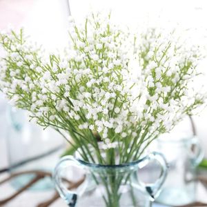 Dekorative Blumen 1 Strauß Gypsophila 150 kleine Blütenköpfe Kunstpflanze Heimdekoration Zubehör Hochzeit Diy Fake für Esstisch