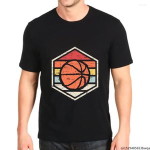 Magliette da uomo Retro Badge Basketball Tri Blend Anime Top T-shirt da uomo Streetwear Camicia da uomo Daily Four Seasons Cotton