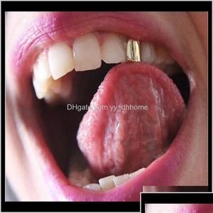 Jewelry Gold Dental Grills Body Fashion Unisex Hip Hop Teeth Grillz Wholesale Environmental Electroplated Copper B Dheox