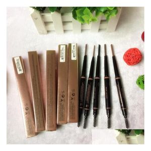 Ögonbrynsförstärkare Makeup Skinny Brow Pencil Gold With Brush 5 Color Ebony/Medium/Soft/Dark/Chocolate DHS Drop Delivery Health Beauty DHWLG