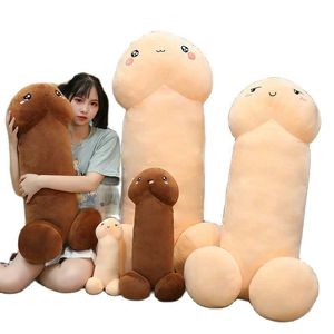 Pchane pluszowe zwierzęta Trick Penis Plush Toy Symulacja Chłopiec Plushie prawdziwy penis pluszowy uścisk poduszki nadziewane seksowne ciekawe prezenty dla dziewczyny230308