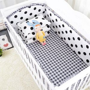 100 56 см 5pcs Set Animated Bed Bed Bumper для новорожденных 100%хлопок удобный защитник детской кровати для детской мытья 2871