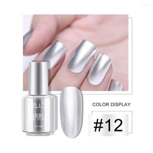 Nail Gel 18ml Professional Silver Polish Stainless Steel Glue Mirror Effect Longlasting Synthetic Resin