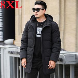 Мужская палочка 9xl Plus Brand Brand 8xl Валочная мягкая куртка с ветропроницаемой паркой мужская одежда густое стеганое стеганое пальто