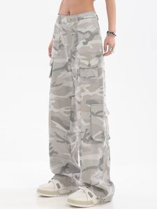 Spodnie damskie Capris y2k cargo spodnie damskie spodnie streetwearne duże spodnie Hip Hop vintage swobodne luźne kamuflażki dresowe 230310