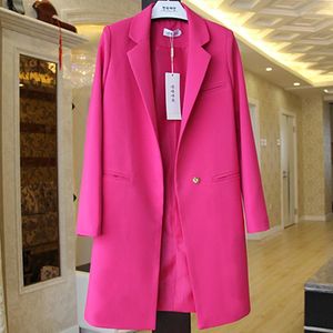 Women's Jackets 2023 Spring Small Suit Female Coats Long Section Long-sleeved Large Size Was Thin Wild Solid Color Women Clothing Jacket