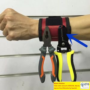 Magnetisches Armband, Taschenwerkzeug, Gürteltasche, Tasche, Schraubenhalter, Haltewerkzeuge, magnetische Armbänder, praktisches starkes Spannfutter am Handgelenk