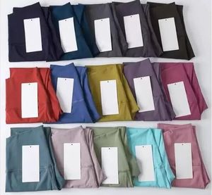 Lu Женская выравнивает наряд йоги с твердым цветом леггинсов High Legan Designers Одежда сексуальные легинги йога -брюки