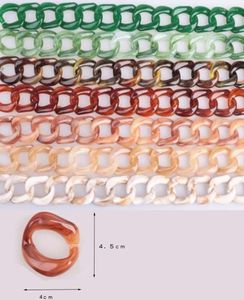 Chains Top-rated 60cm Big Size Acrylic Necklace Strand Parts Linked Bag Women Jewelry DIY Accessories Glasses Components