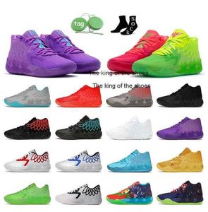 2023 Amelo 신발 2023 Lamelo Ball Shoes MB.01 Lo Mens 농구 신발 1of1 Queen City Rick and Morty Rock Ridge Red Blust Buzz City Galaxylamelo 신발