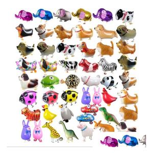 Balloon Pet Aluminum Foil Walking Film Film Dryet Gute Everday Cormeration Animal Christmy Gift Children Delive Toys подарки новинка Gag DH9J7