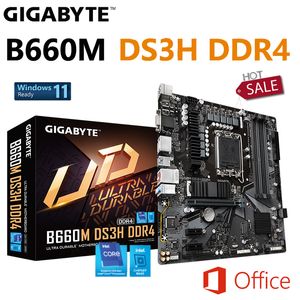 ギガバイトB660M DS3H DDR4マザーボードIntel B660 LGA 1700 12th Gen CPU D4 64GB RMA PCI-E4.0 M.2メインボード新しいサポートBIOSアップデートアップデート
