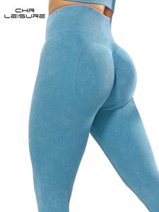 Kvinnors leggings chrleisure sömlösa sport leggings för kvinnor skjuter upp fitness leggings dragkedja hög midja leggings kvinnor 230310