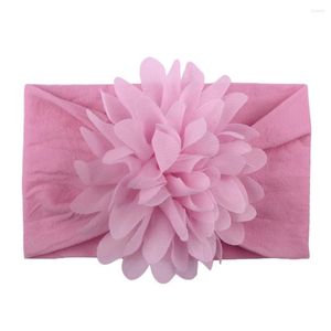 Hair Accessories Baby Girl Korea Solid Large Hand Flower Hairbands For Born Pography Band Cute Princess Headband