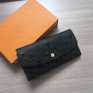 NOWY M62369 klasyczny projektant VICTORlNE portfel przycisk hasp kobiety długie portfele Empreinte luksusowa moda mini etui portmonetka zippy etui na karty torba numer seryjny