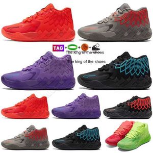 2023lamelo Shoes Basketball Shoes Iridescent City Rock Ridge Red Galaxy MB.01リックとモーティの販売販売