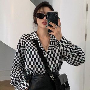 Women's Blouses 2023 Autumn Woman's Shirts Female Long Sleeve Turn Down Collar Blouse Office Ladies Loose Casual Fashion Clothing A15