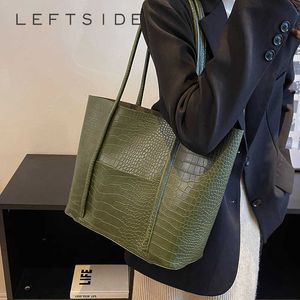 Nowy duży kamień skórzany torba na ramiona dla kobiet w biurze Winter Fashion Trend Designer o wysokiej pojemności torby ręczne torby 230308
